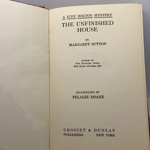 Vintage A Judy Bolton Mystery The Unfinished House by Margaret Sutton Ha… - Picture 8 of 16